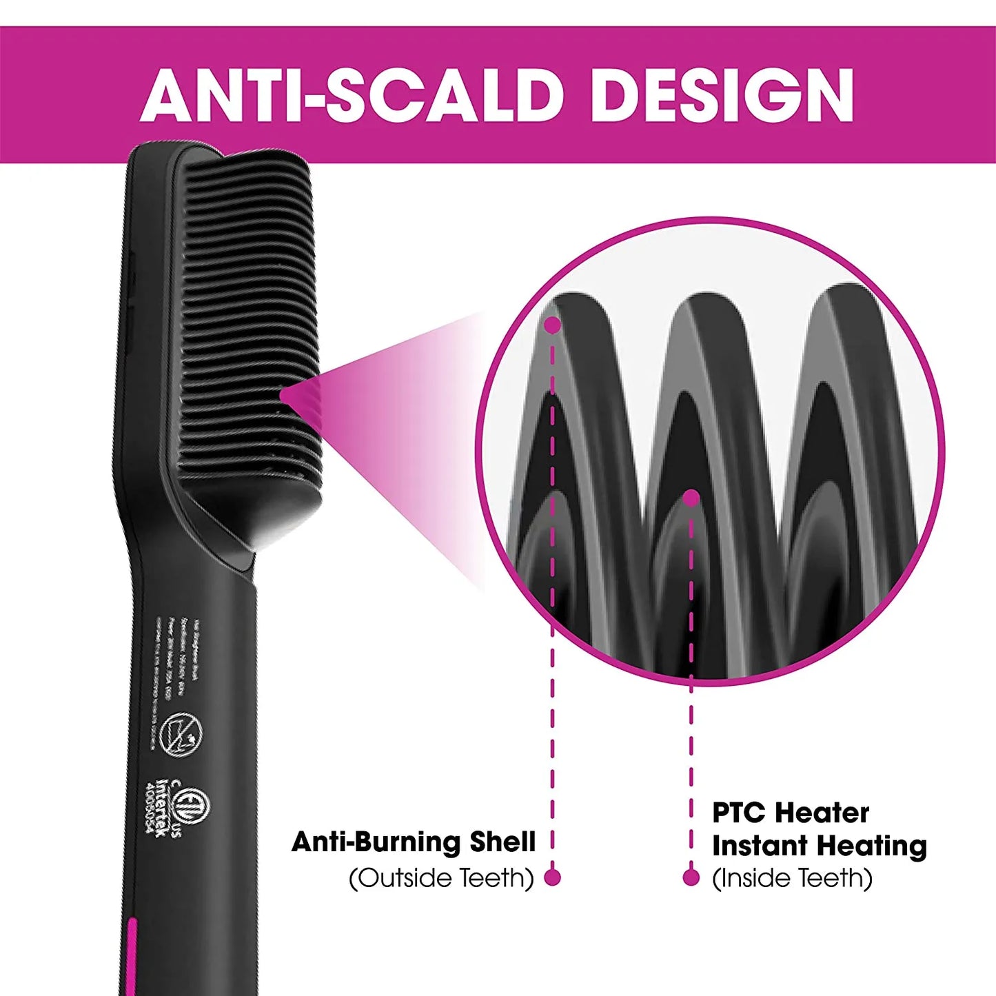 Electric Hair Straightener 2 in 1