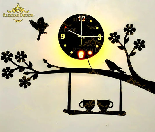 wooden wall clock