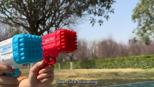 Bubble Gun for Kids with Water Bottle